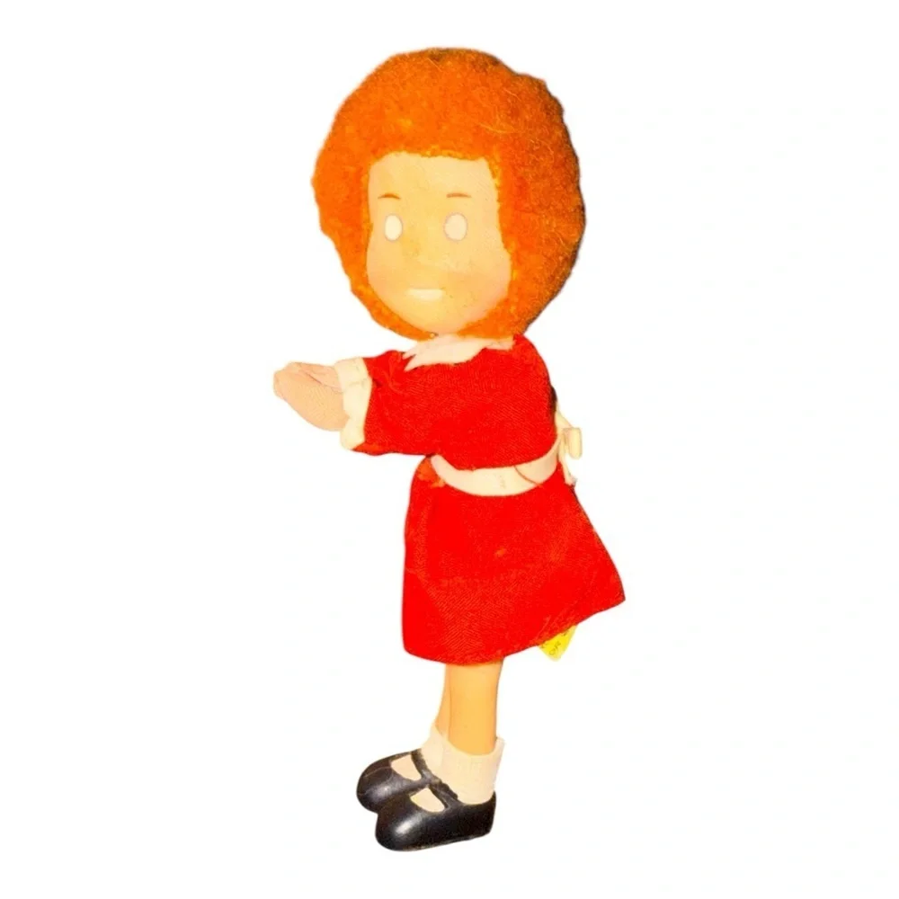 Vintage Applause Knickerbocker Mini Little Orphan Annie Doll 4.75